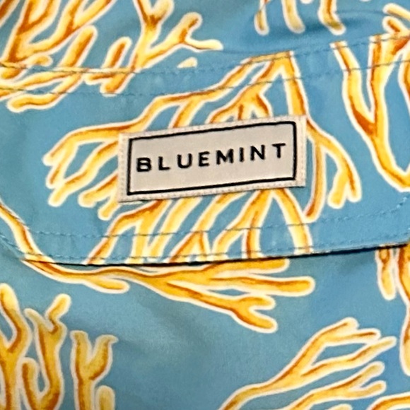 Bluemint arthus blue swim trunks NWT size small above the knee - Picture 3 of 5